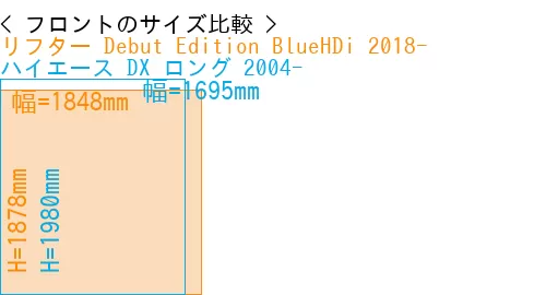 #リフター Debut Edition BlueHDi 2018- + ハイエース DX ロング 2004-